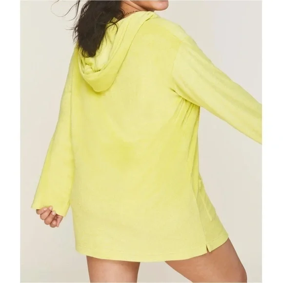 Andie Bioko Terry Dress Coverup Honeysuckle Yellow Neon Large NWT - Picture 2 of 7
